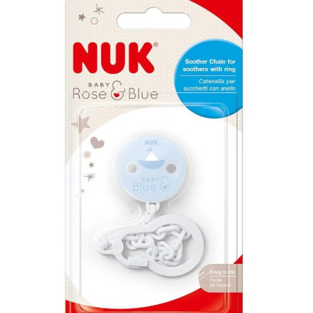 NUK ATTACHE SUCETTE BLEU