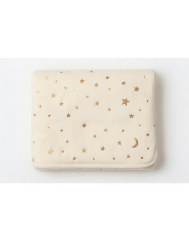 bebe mama couverture etoile blanc casse someil calme bab y mam