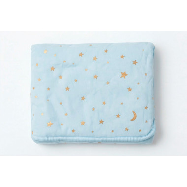 bebe maman couverute etoile bleu someil calme baby mam