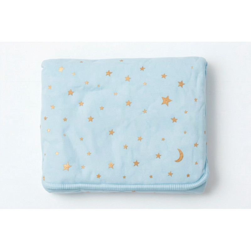 bebe maman couverute etoile bleu someil calme baby mam