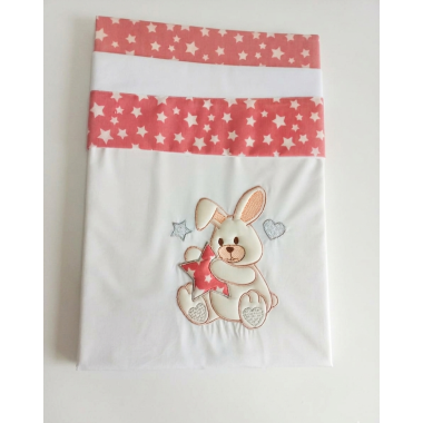 Drap Ourson Bébé 80x110 Rose en Tunisie – Couverture Douce et Confortable pour Nouveau-né