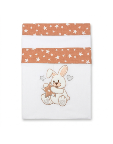 Parure Drap Ourson Bébé Beige – Ensemble Linge de Lit Doux pour Nouveau-né