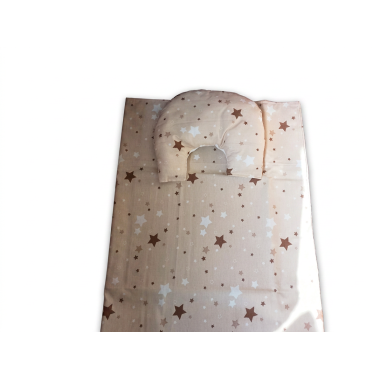 Parure Drap + 2 Coussins Bébé Beige – Douceur et Confort pour Bébé