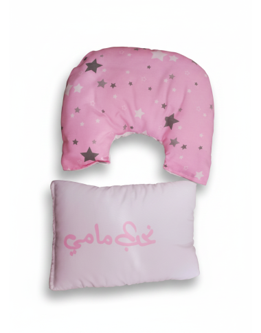 Parure Drap + 2 Coussins Bébé Rose – Douceur et Élégance pour Chambre de Bébé