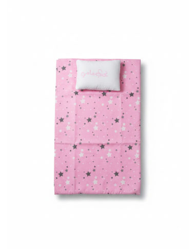 Parure Drap + 2 Coussins Bébé Rose – Douceur et Élégance pour Chambre de Bébé