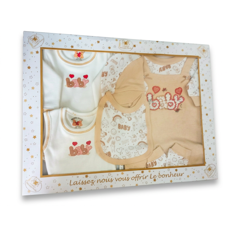 bebe maman sortie clinique beige nouveau ne baby mam