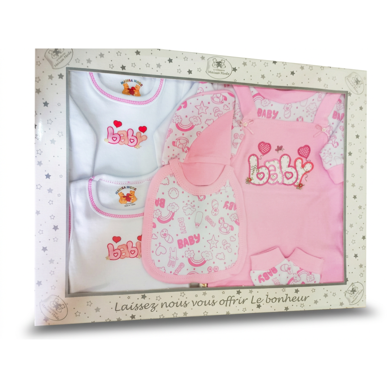 bebe maman sortie clinique rose baby mam