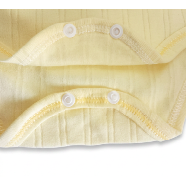 Body sans manche bébé jaune : sous-vêtement doux en coton pour nouveau-né