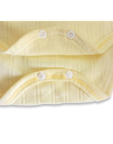 Body sans manche bébé jaune : sous-vêtement doux en coton pour nouveau-né