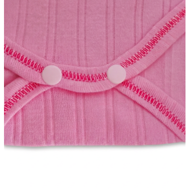 Body sans manche bébé rose : sous-vêtement doux en coton pour nouveau-né