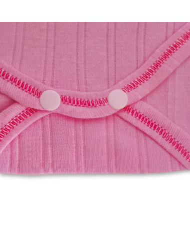 Body sans manche bébé rose : sous-vêtement doux en coton pour nouveau-né