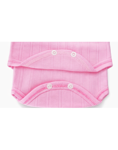 Body sans manche bébé rose : sous-vêtement doux en coton pour nouveau-né