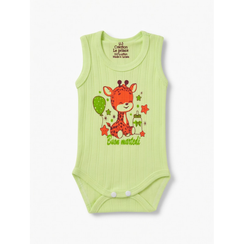 bebe maman body sans manche vert sous vetement baby mam