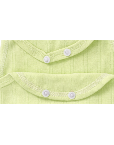 Body sans manche bébé vert : sous-vêtement doux en coton pour nouveau-né