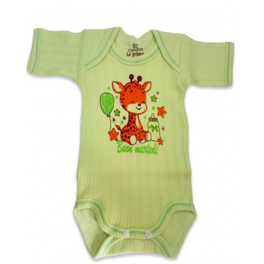 bebe maman body demi manche jaune bebe sous vetement baby mam