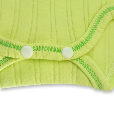 Body demi manche bébé vert : sous-vêtement confortable en coton pour nouveau-né
