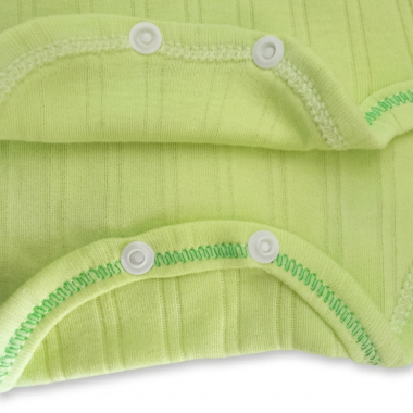 Body demi manche bébé vert : sous-vêtement confortable en coton pour nouveau-né