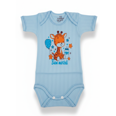 bebe maman body demi manche bleu sous vetement baby mam