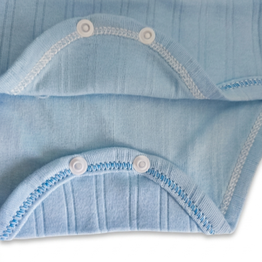 Body demi manche bébé bleu : sous-vêtement confortable en coton pour nouveau-né
