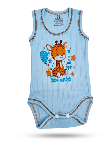 bebe maman body sans manche bleu sous vetment baby mam