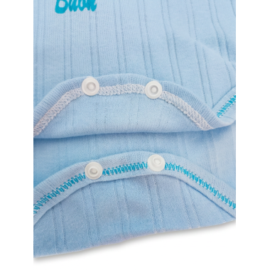 Body sans manche bébé bleu : sous-vêtement doux en coton pour nouveau-né