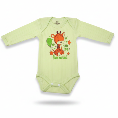 bebe maman body manches longues vert sous vetement baby mam