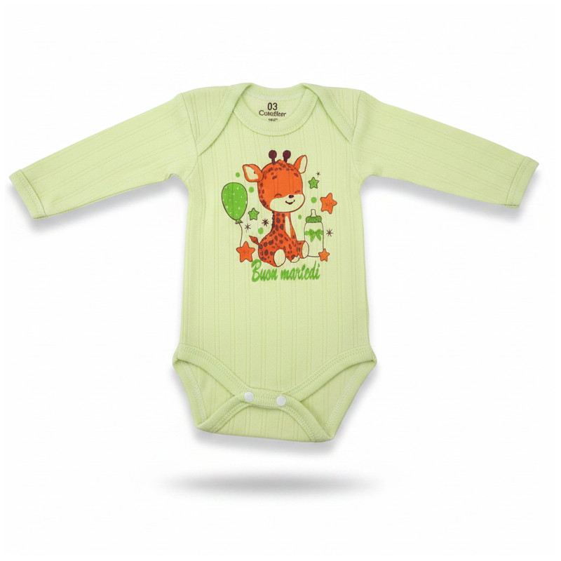 bebe maman body manches longues vert sous vetement baby mam