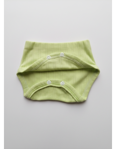 Body manches longues bébé vert : sous-vêtement chaud en coton pour nouveau-né