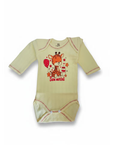 bebe maman body manches longues jaune sous vetement baby mam