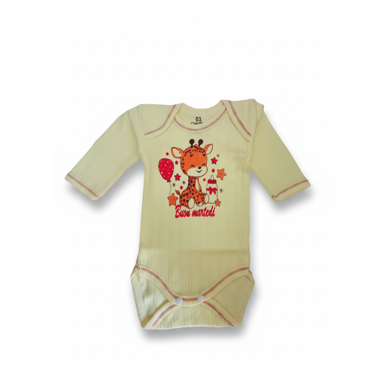 bebe maman body manches longues jaune sous vetement baby mam