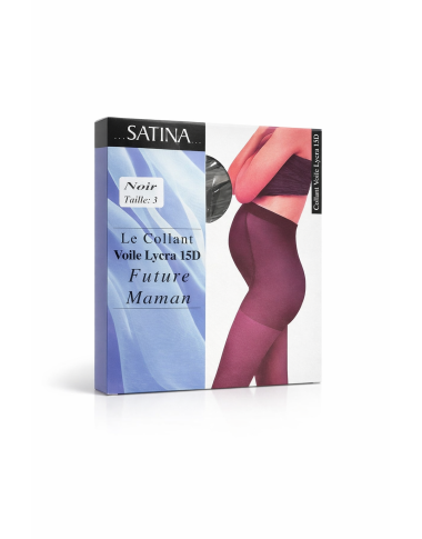 Collant voile lycra noir Satina : élégance et confort au quotidien