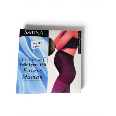 Collant voile lycra noir Satina : élégance et confort au quotidien
