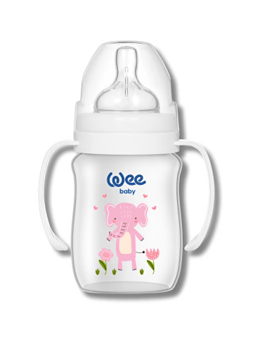 WEE Biberon Col Large avec Poignée Safari 150 ml Tunisie – Biberon Bébé Pratique