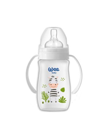 WEE Biberon Col Large avec Poignée Safari 250 ml Tunisie – Biberon Bébé Pratique