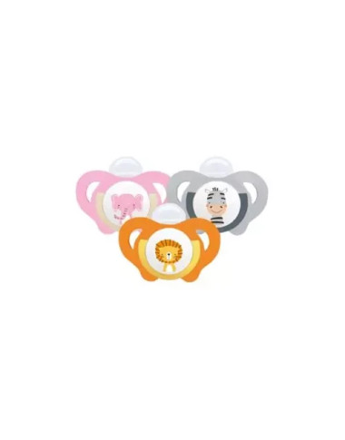 bebe maman wee sucette safari 6-18M orthodonthic selicone baby mam