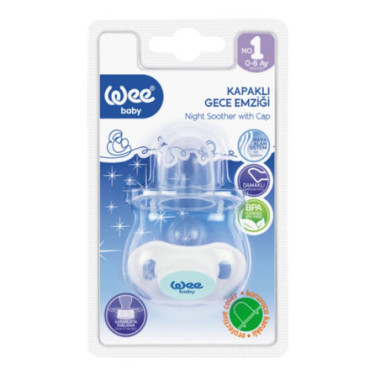 bebe maman wee sucette soiree avec protecteur 0-6M baby mam