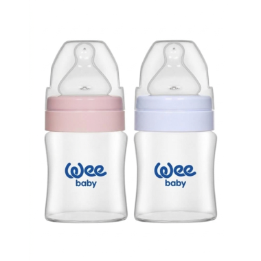 Wee Baby Biberon Col Large 250 ml – Biberon anti-colique bébé tétine silicone