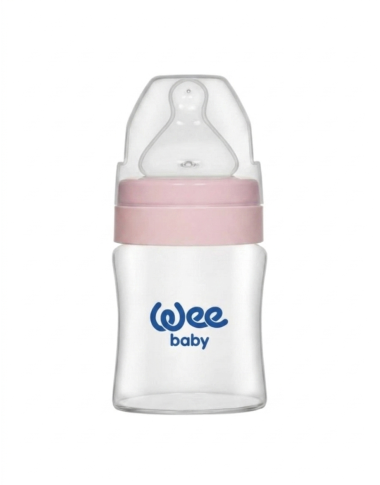 Wee Baby Biberon Col Large 250 ml – Biberon anti-colique bébé tétine silicone