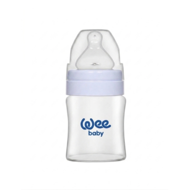 Wee Baby Biberon Col Large 250 ml – Biberon anti-colique bébé tétine silicone