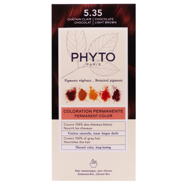maman femme phytocolor 5.35 chatain clair chocolat coloration cheveu sans ammoniaque baby mam