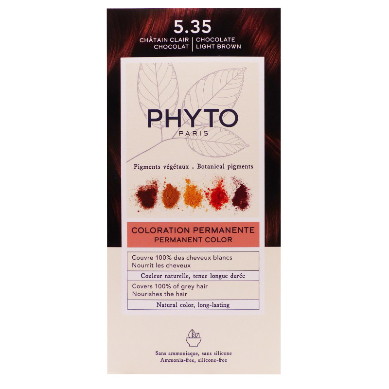 maman femme phytocolor 5.35 chatain clair chocolat coloration cheveu sans ammoniaque baby mam