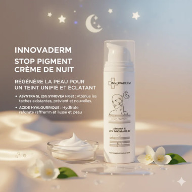 Innovaderm Stop-Pigm Nuit 50ml | Anti-Taches & Éclat | Babymam