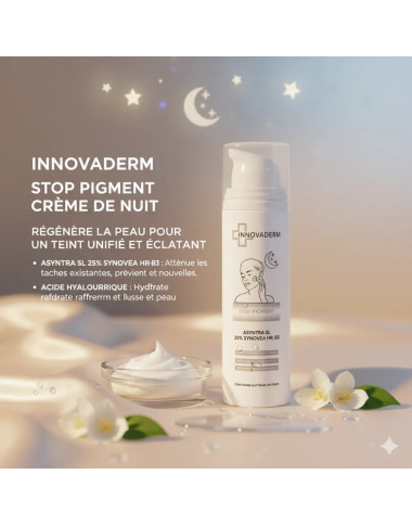 Innovaderm Stop-Pigm Nuit 50ml | Anti-Taches & Éclat | Babymam