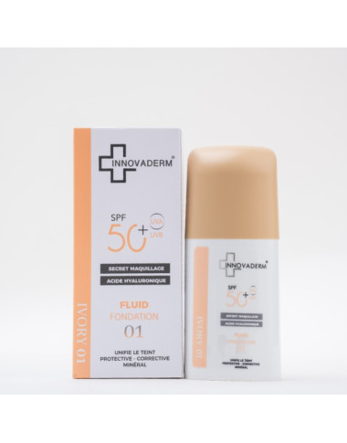 maman femme innovaderm N1 fondation SPF50+ ecran contre soleil eclat baby mam