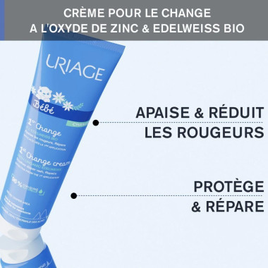 Uriage Bébé Crème de Change 100ml | Soin Protecteur | Babymam