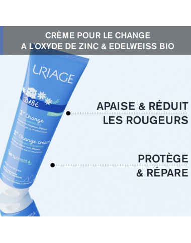 Uriage Bébé Crème de Change 100ml | Soin Protecteur | Babymam