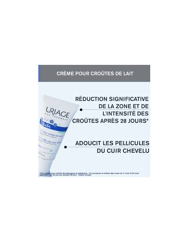 Uriage Bébé Soin Croûtes de Lait 40ml | Élimine & Apaise | Babymam