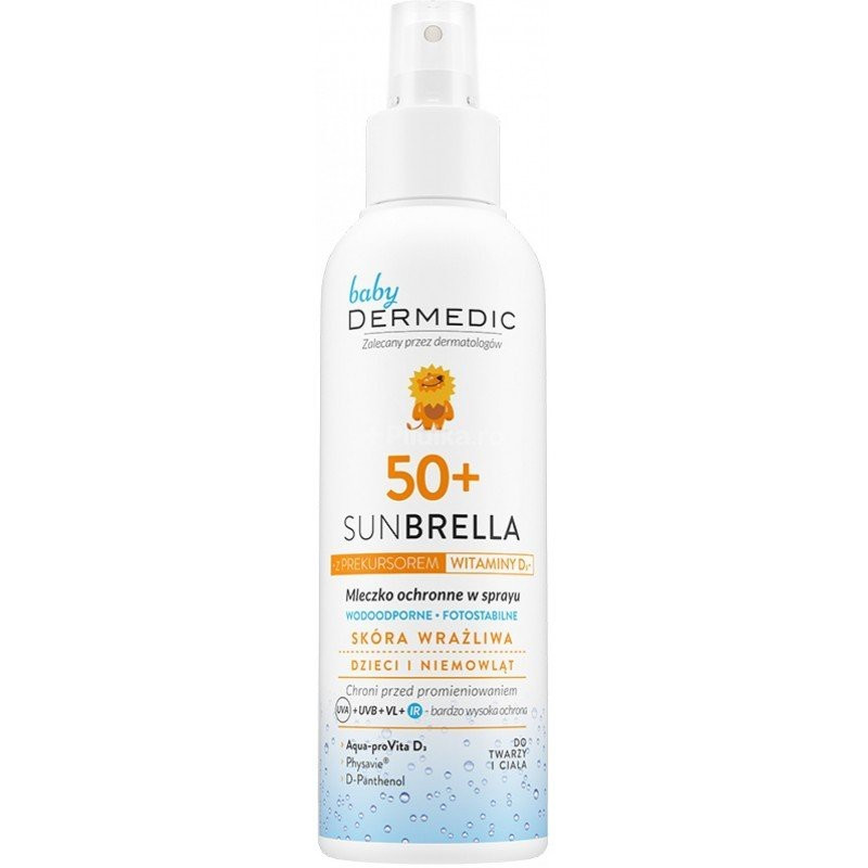 bebe maman dermedic sunbellan ecran beeb spray 150ML contre soleil visage corps  SPF50+ baby mam