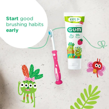 GUM Dentifrice Kids Lot de 2 | Dents de Lait | Babymam