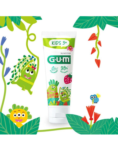 GUM Dentifrice Kids Lot de 2 | Dents de Lait | Babymam